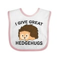 thumbnail image 1 of Inktastic I give great hedgehugs with Cute Hedgehog Boys or Girls Baby Bib, 1 of 4