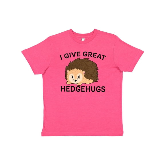 Inktastic I give great hedgehugs with Cute Hedgehog Youth T-Shirt
