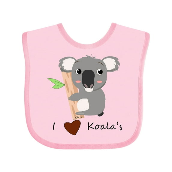 Inktastic I heart Koalas Boys or Girls Baby Bib
