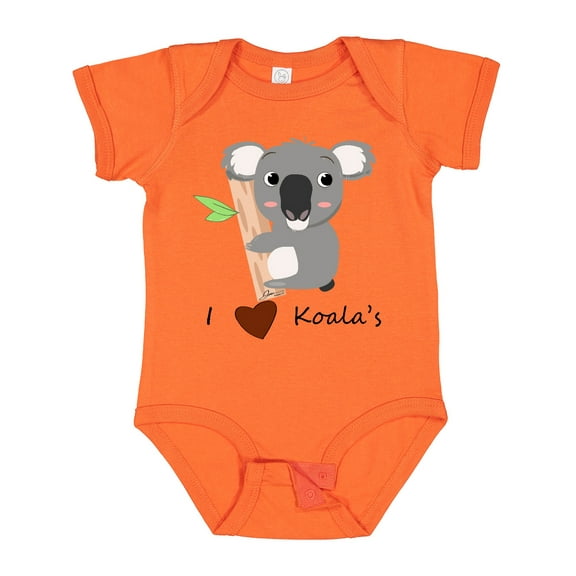 Inktastic I heart Koalas Boys or Girls Baby Bodysuit