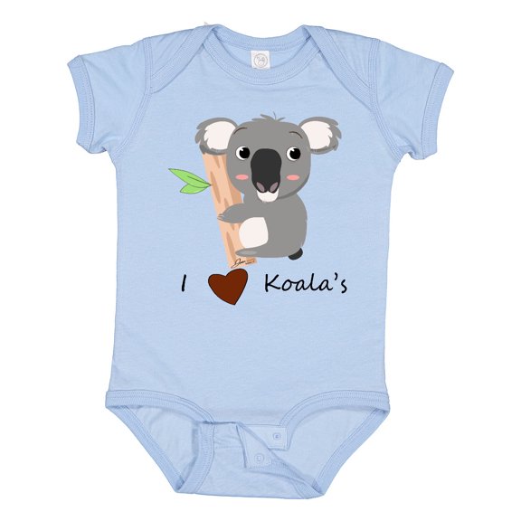Inktastic I heart Koalas Boys or Girls Baby Bodysuit