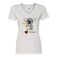 thumbnail image 1 of Inktastic I heart Koalas Women's V-Neck T-Shirt, 1 of 5