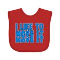 thumbnail image 1 of Inktastic I like to move it move it Boys or Girls Baby Bib, 1 of 4