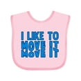 thumbnail image 1 of Inktastic I like to move it move it Boys or Girls Baby Bib, 1 of 4