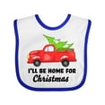 thumbnail image 1 of Inktastic I'll Be Home for Christmas Truck with Tree Boys or Girls Baby Bib, 1 of 4
