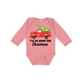 thumbnail image 1 of Inktastic I'll Be Home for Christmas Truck with Tree Boys or Girls Long Sleeve Baby Bodysuit, 1 of 5