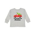 thumbnail image 1 of Inktastic I'll Be Home for Christmas Truck with Tree Boys or Girls Long Sleeve Toddler T-Shirt, 1 of 5