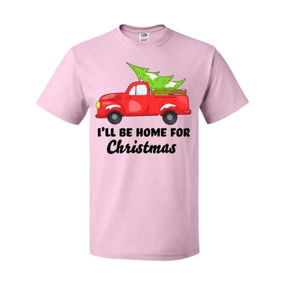 Inktastic I'll Be Home for Christmas Truck with Tree T-Shirt