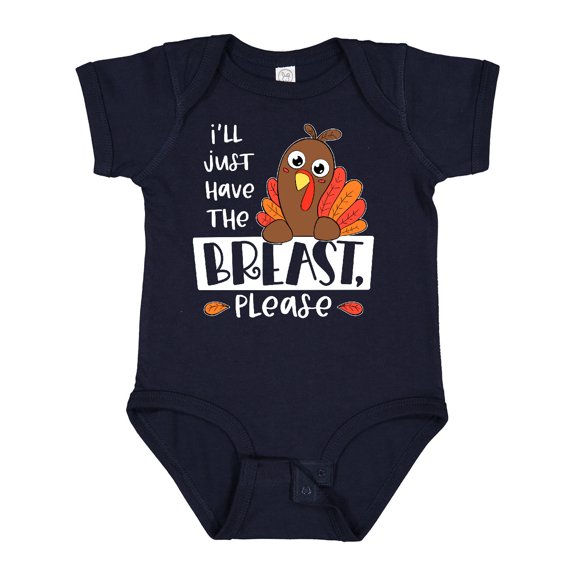 Inktastic I'll Just Have the Breast, Please Cute Turkey Boys or Girls Baby Bodysuit