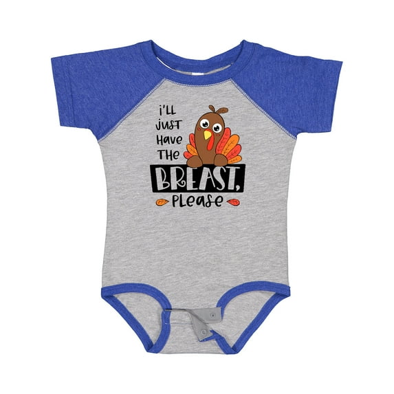 Inktastic I'll Just Have the Breast, Please Cute Turkey Boys or Girls Baby Bodysuit