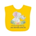 thumbnail image 1 of Inktastic I'll Never Forget That My Big Brother Loves Me Cute Elephant Boys or Girls Baby Bib, 1 of 4