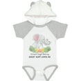 thumbnail image 1 of Inktastic I'll Never Forget That My Great Aunt Loves Me Cute Elephants Boys or Girls Baby Bodysuit, 1 of 5