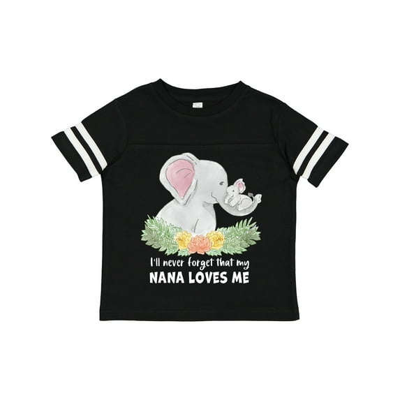 Inktastic I'll Never Forget That My Nana Loves Me with Cute Elephants Boys or Girls Toddler T-Shirt