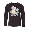 thumbnail image 1 of Inktastic I'll Never Forget That My Nana Loves Me with Cute Elephants Long Sleeve Youth T-Shirt, 1 of 5