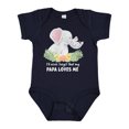 thumbnail image 1 of Inktastic I'll Never Forget That My Papa Loves Me with Cute Elephants Boys or Girls Baby Bodysuit, 1 of 5