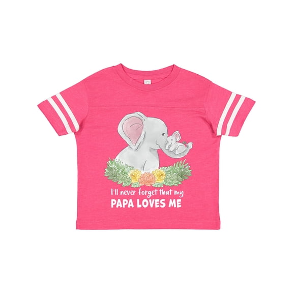 Inktastic I'll Never Forget That My Papa Loves Me with Cute Elephants Boys or Girls Toddler T-Shirt