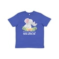 thumbnail image 1 of Inktastic I'll Never Forget That My Papa Loves Me with Cute Elephants Youth T-Shirt, 1 of 5