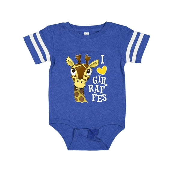 Inktastic I love Giraffes Boys or Girls Baby Bodysuit