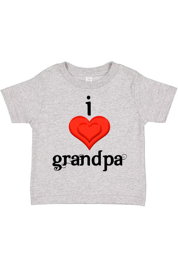 I love Grandpa Boys or Girls Toddler T-Shirt