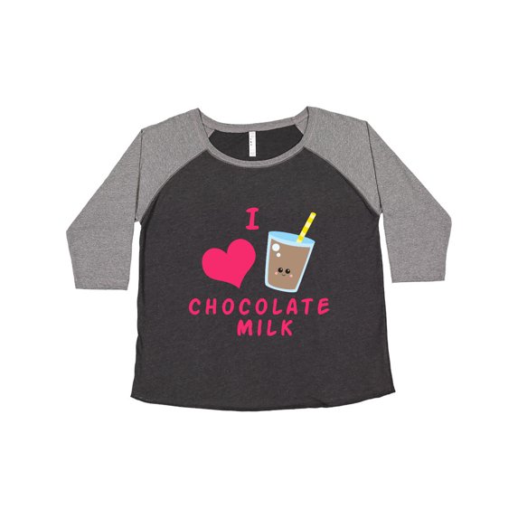 Inktastic I love chocolate milk Women's Plus Size T-Shirt