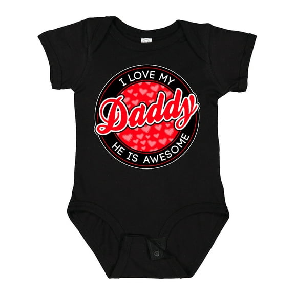 Inktastic I love my daddy Boys or Girls Baby Bodysuit