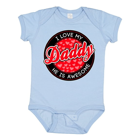Inktastic I love my daddy Boys or Girls Baby Bodysuit