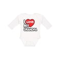 thumbnail image 1 of Inktastic I love my grandpa Boys or Girls Long Sleeve Baby Bodysuit, 1 of 5