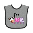 thumbnail image 1 of Inktastic I'm 1 Cute Cow and Polka Dots Boys or Girls Baby Bib, 1 of 4