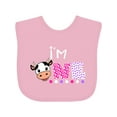 thumbnail image 1 of Inktastic I'm 1 Cute Cow and Polka Dots Boys or Girls Baby Bib, 1 of 4