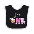 thumbnail image 1 of Inktastic I'm 1 Cute Cow and Polka Dots Boys or Girls Baby Bib, 1 of 4