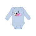 thumbnail image 1 of Inktastic I'm 1 Cute Cow and Polka Dots Boys or Girls Long Sleeve Baby Bodysuit, 1 of 5
