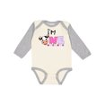 thumbnail image 1 of Inktastic I'm 1 Cute Cow and Polka Dots Boys or Girls Long Sleeve Baby Bodysuit, 1 of 5