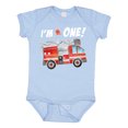 thumbnail image 1 of Inktastic I'm 1 Fire Truck 1st Birthday Boys or Girls Baby Bodysuit, 1 of 5