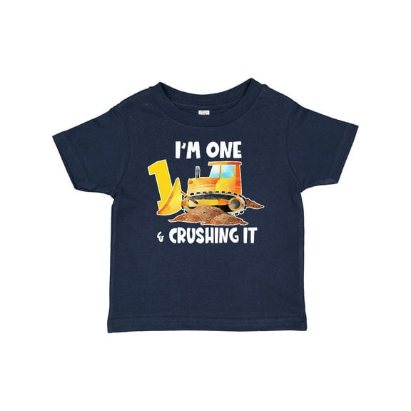 Inktastic I'm 1 and Crushing It Construction 1st Birthday Boys or Girls Baby T-Shirt