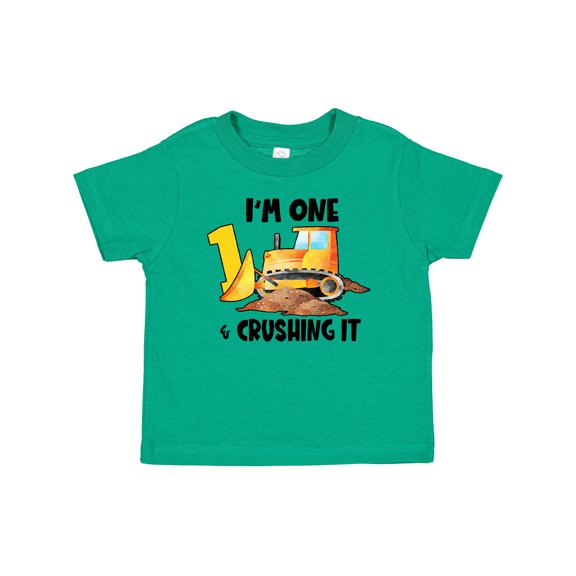 Inktastic I'm 1 and Crushing It Construction 1st Birthday Boys or Girls Baby T-Shirt