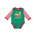 thumbnail image 1 of Inktastic I'm 1 and Digging It Bulldozer Boys or Girls Long Sleeve Baby Bodysuit, 1 of 5