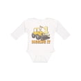 thumbnail image 1 of Inktastic I'm 1 and Digging It Bulldozer Boys or Girls Long Sleeve Baby Bodysuit, 1 of 5