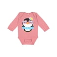 thumbnail image 1 of Inktastic I'm 2 Cute Penguin with Sunglasses and Flowers Boys or Girls Long Sleeve Baby Bodysuit, 1 of 5