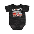 thumbnail image 1 of Inktastic I'm 2 Fire Truck 2nd Birthday Boys or Girls Baby Bodysuit, 1 of 5