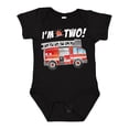 thumbnail image 1 of Inktastic I'm 2 Fire Truck 2nd Birthday Boys or Girls Baby Bodysuit, 1 of 5