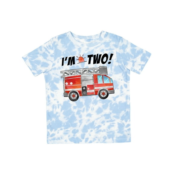 Inktastic I'm 2 Fire Truck 2nd Birthday Boys or Girls Toddler T-Shirt