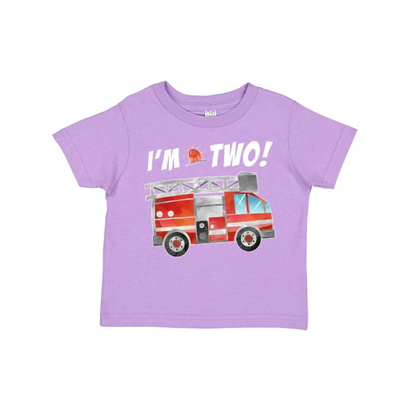 Inktastic I'm 2 Fire Truck 2nd Birthday Boys or Girls Toddler T-Shirt