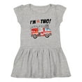 thumbnail image 1 of Inktastic I'm 2 Fire Truck 2nd Birthday Girls Toddler Dress, 1 of 5