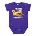 thumbnail image 1 of Inktastic I'm 2 and Crushing It Construction 2nd Birthday Boys or Girls Baby Bodysuit, 1 of 5