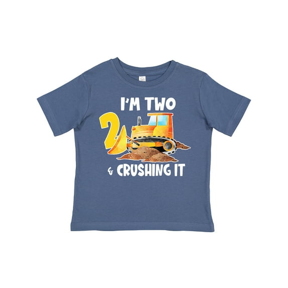 Inktastic I'm 2 and Crushing It Construction 2nd Birthday Boys or Girls Toddler T-Shirt