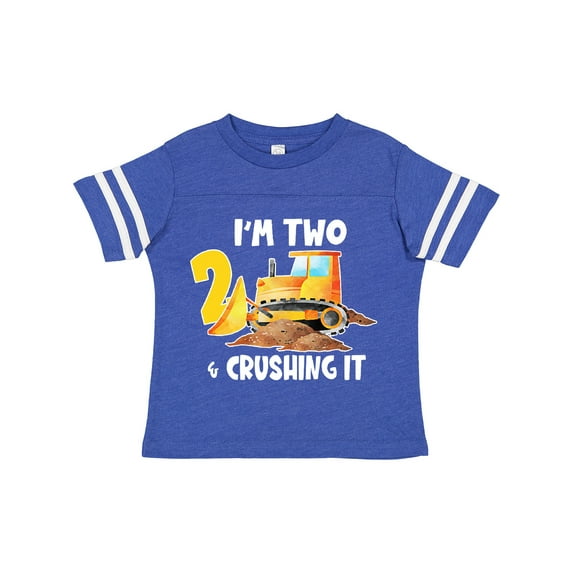 Inktastic I'm 2 and Crushing It Construction 2nd Birthday Boys or Girls Toddler T-Shirt