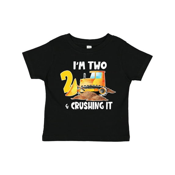Inktastic I'm 2 and Crushing It Construction 2nd Birthday Boys or Girls Toddler T-Shirt
