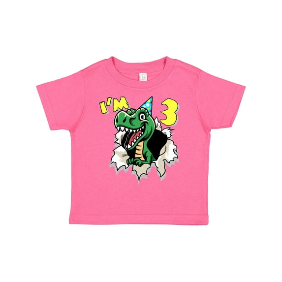Inktastic I'm 3 Dinosaur Boys or Girls Toddler T-Shirt