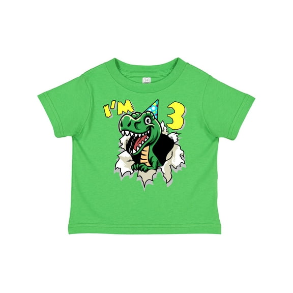 Inktastic I'm 3 Dinosaur Boys or Girls Toddler T-Shirt