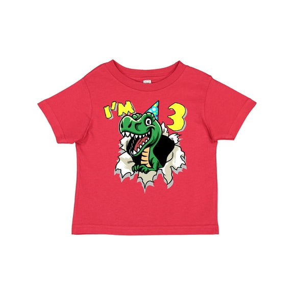 Inktastic I'm 3 Dinosaur Boys or Girls Toddler T-Shirt